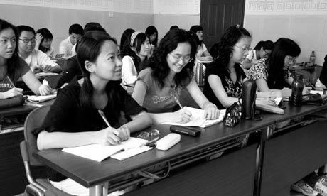 Chinese students at xiamen University